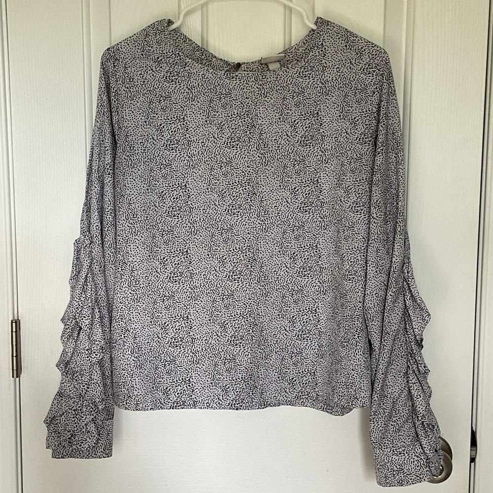 A New Day Ruffled Long Sleeve Blouse